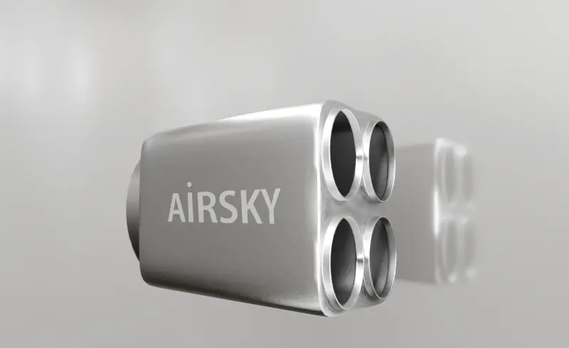 AİRSKY 800 İZOLELİ 1.5mm PASLANMAZ ÇELİK ISI DAĞILIM PANELİ TPA 20 ISI HORTUMU UYUMLU DÖRTLÜ